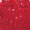 100 8mm Acrylic Faceted Red